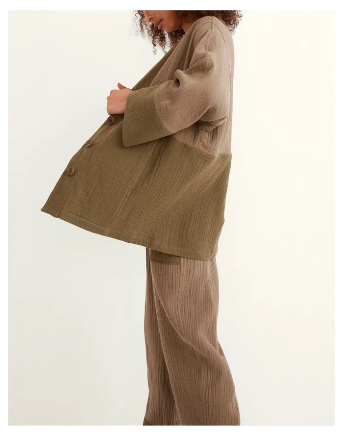Women Lightspun Robe Jacket In Colorblock Distant Surplus Madewell Jackets Women Lightspun Robe Jacket In Colorblock Distant Surplus Madewell Jackets