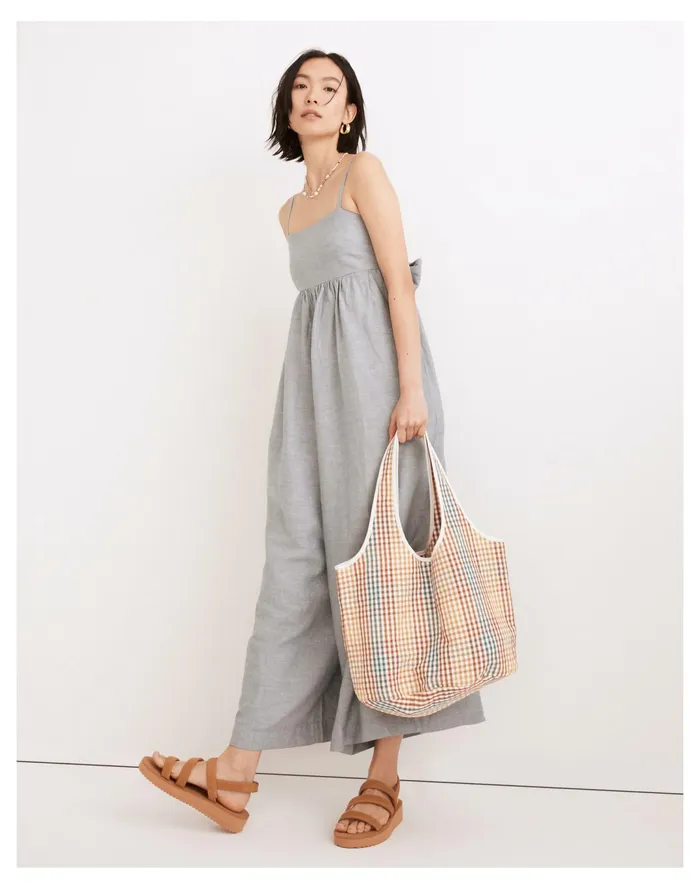 Women Linen Blend Tie Back Wide Leg Jumpsuit Faded Shale Madewell Jumpsuits and Overalls Women Linen Blend Tie Back Wide Leg Jumpsuit Faded Shale Madewell Jumpsuits and Overalls