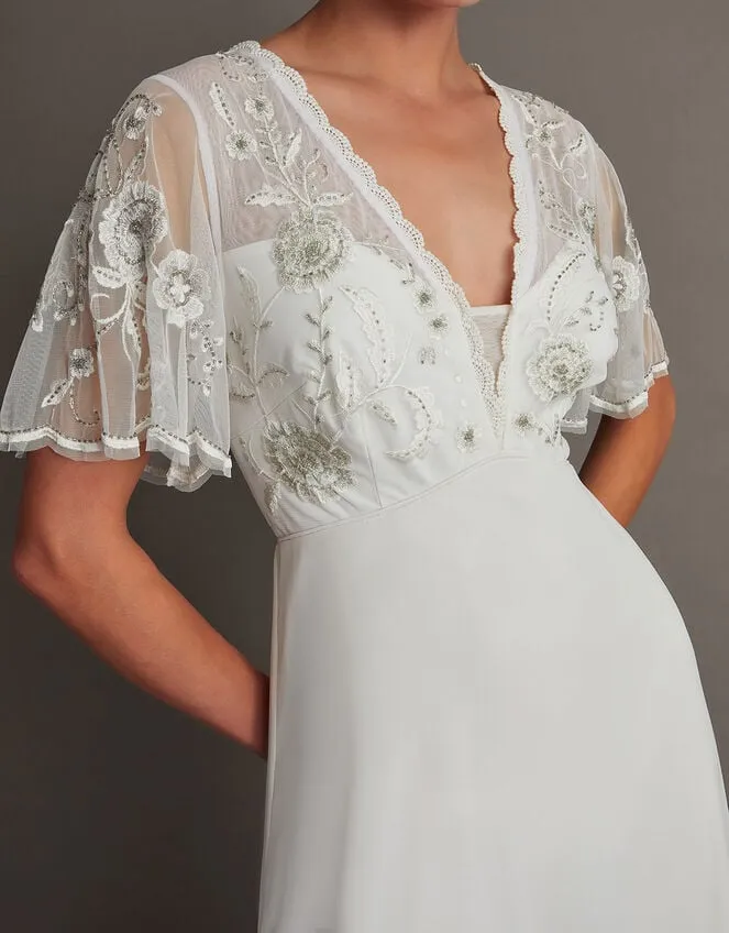 Women Liz Embroidered Bridal Dress Ivory Monsoon Dresses