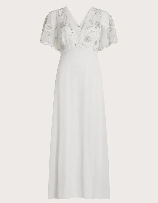 Women Liz Embroidered Bridal Dress Ivory Monsoon Dresses