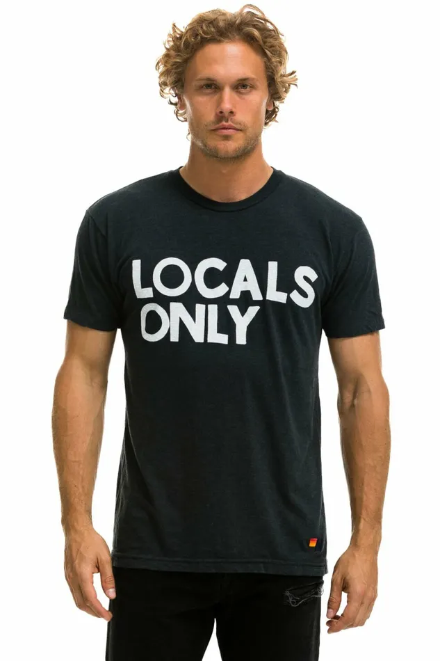 Women LOCALS ONLY TEE 8211 CHARCOAL Aviator Nation UnisexTees Women LOCALS ONLY TEE 8211 CHARCOAL Aviator Nation UnisexTees
