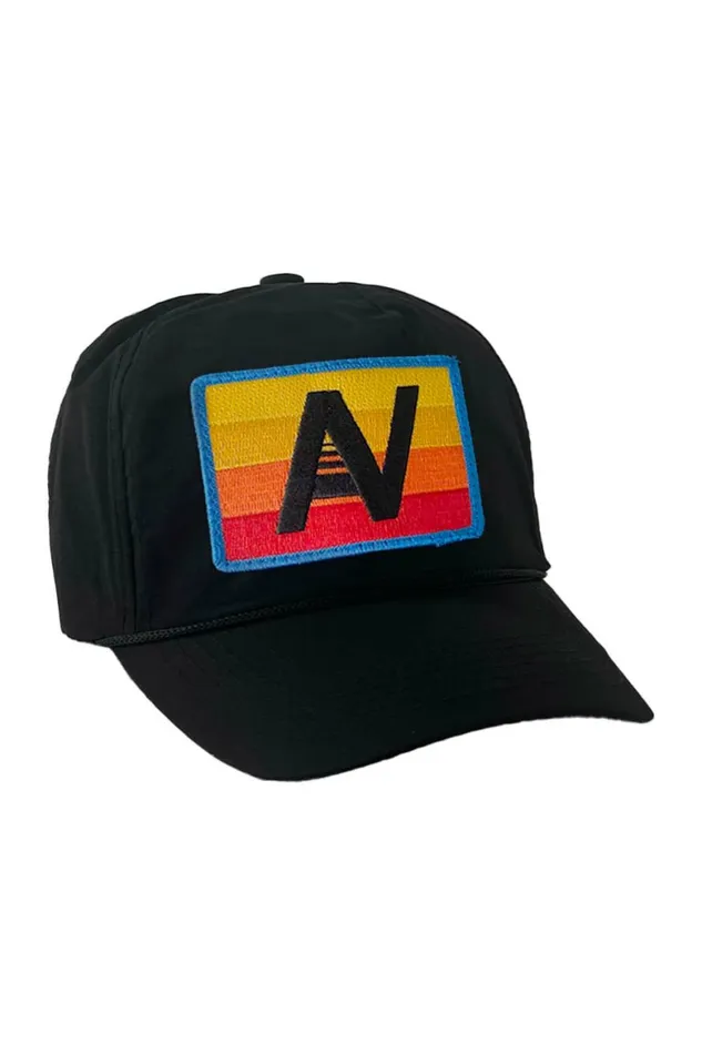 Women LOGO RAINBOW 8211 VINTAGE NYLON TRUCKER HAT Aviator Nation TruckerHats