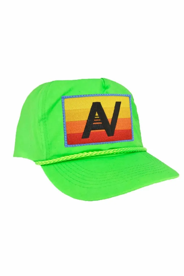 Women LOGO RAINBOW 8211 VINTAGE NYLON TRUCKER HAT Aviator Nation TruckerHats Women LOGO RAINBOW 8211 VINTAGE NYLON TRUCKER HAT Aviator Nation TruckerHats