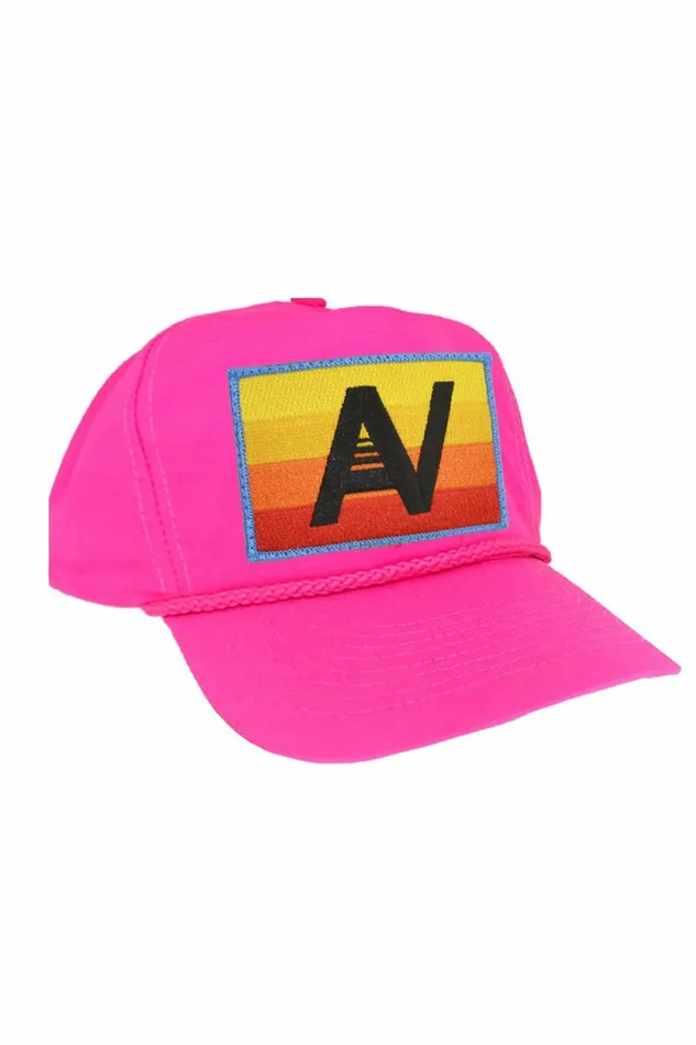Women LOGO RAINBOW 8211 VINTAGE NYLON TRUCKER HAT Aviator Nation TruckerHats Women LOGO RAINBOW 8211 VINTAGE NYLON TRUCKER HAT Aviator Nation TruckerHats