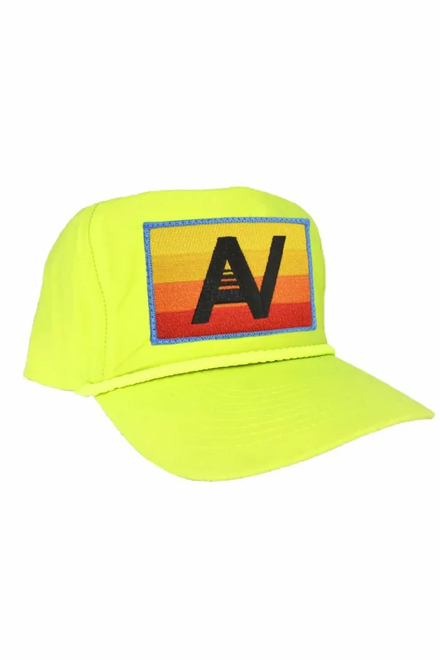 Women LOGO RAINBOW 8211 VINTAGE NYLON TRUCKER HAT Aviator Nation TruckerHats Women LOGO RAINBOW 8211 VINTAGE NYLON TRUCKER HAT Aviator Nation TruckerHats