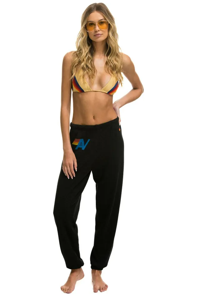 Women LOGO SWEATPANTS 8211 BLACK Aviator Nation Sweatpants Women LOGO SWEATPANTS 8211 BLACK Aviator Nation Sweatpants
