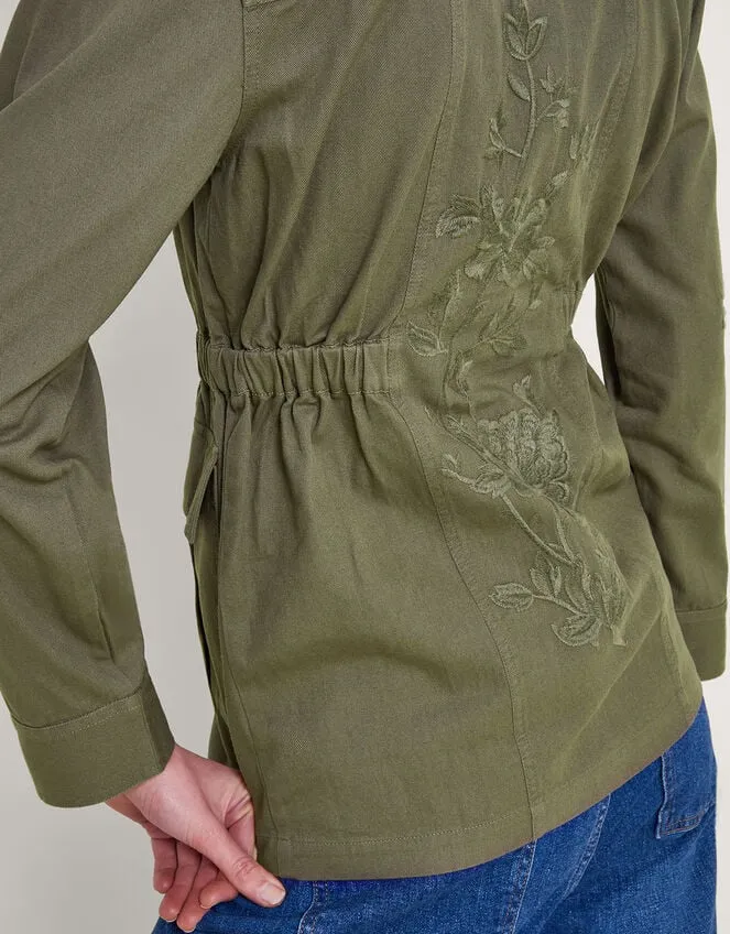 Women Lyria Embroidered Jacket Green Monsoon Casualwear