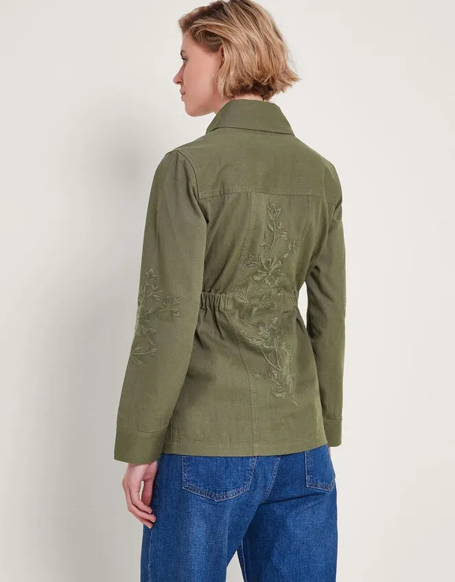 Women Lyria Embroidered Jacket Green Monsoon Casualwear