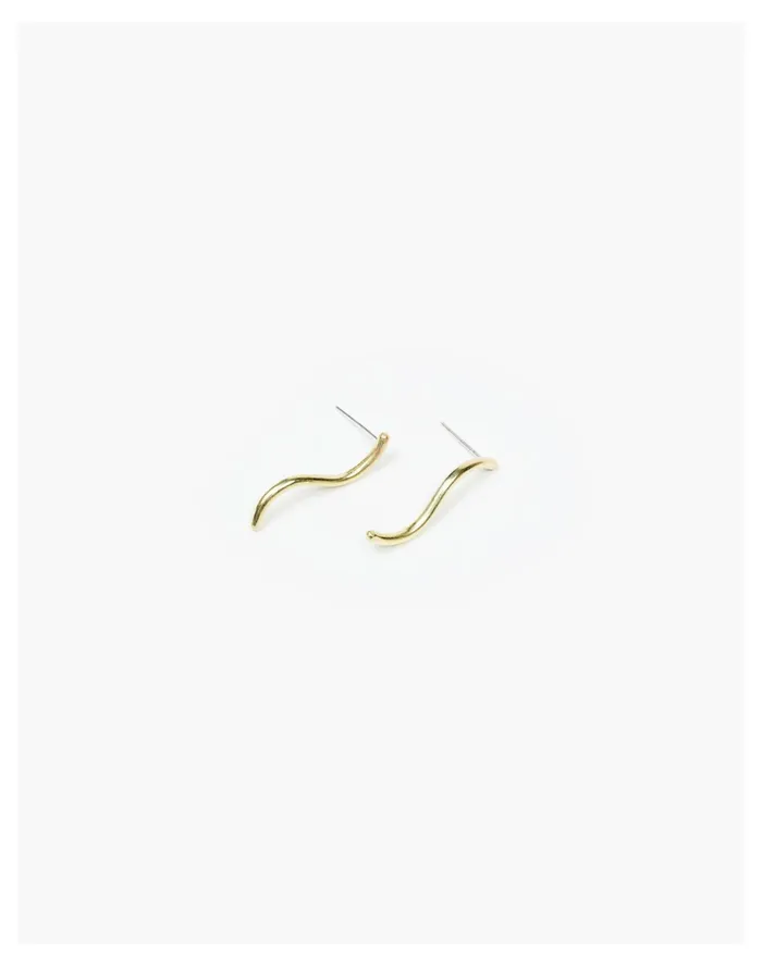 Women Mahnal Ola Earrings Brass Madewell Earrings
