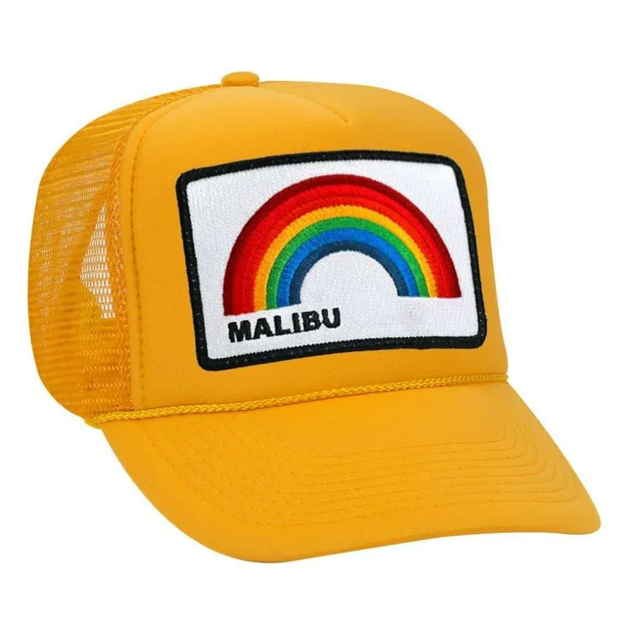 Women MALIBU RAINBOW TRUCKER HAT Aviator Nation TruckerHats Women MALIBU RAINBOW TRUCKER HAT Aviator Nation TruckerHats