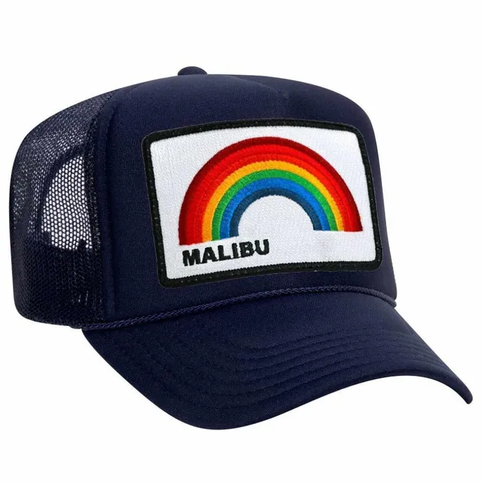 Women MALIBU RAINBOW TRUCKER HAT Aviator Nation TruckerHats Women MALIBU RAINBOW TRUCKER HAT Aviator Nation TruckerHats