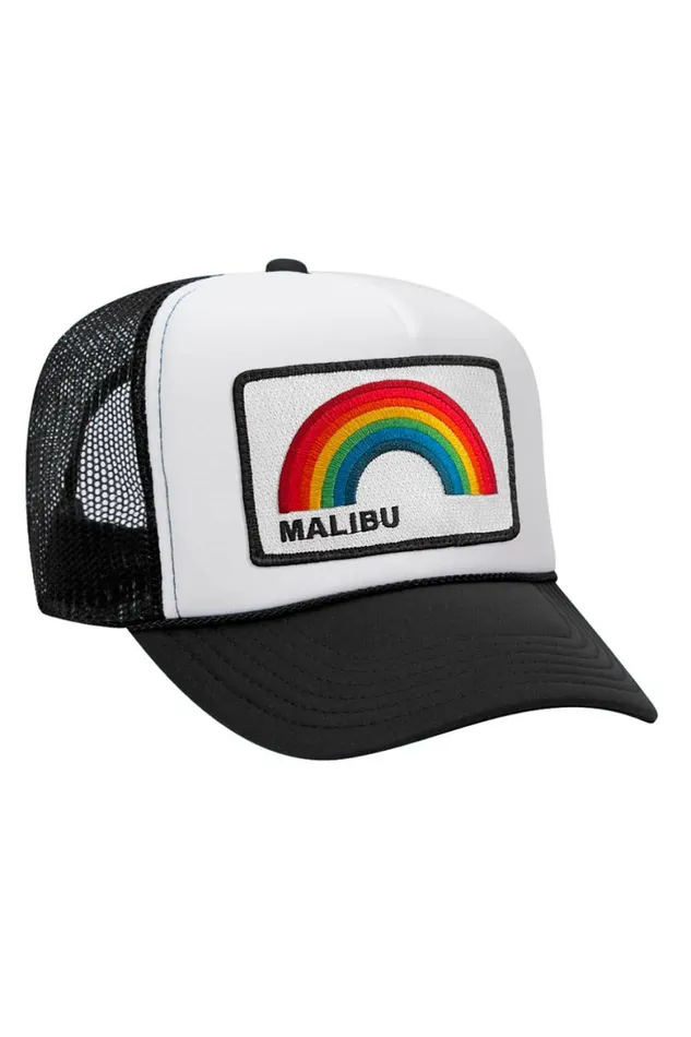 Women MALIBU RAINBOW TRUCKER HAT Aviator Nation TruckerHats Women MALIBU RAINBOW TRUCKER HAT Aviator Nation TruckerHats