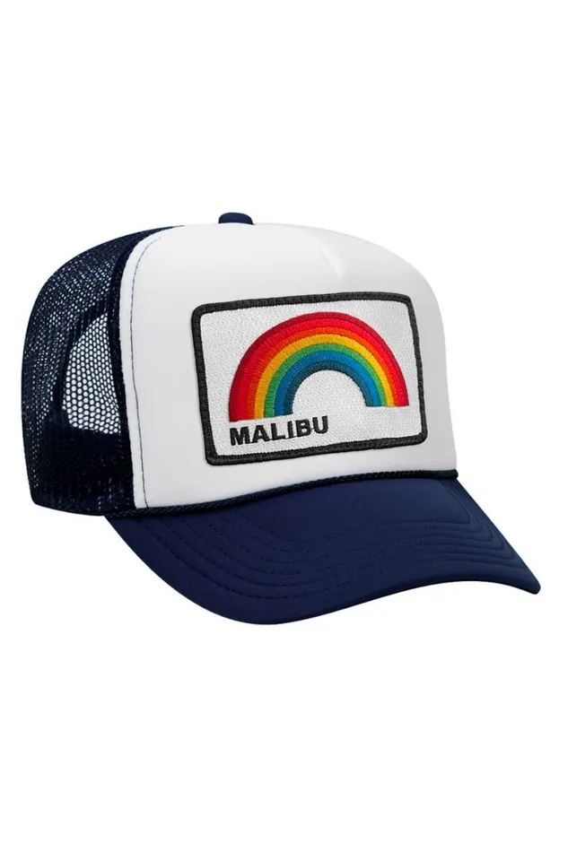 Women MALIBU RAINBOW TRUCKER HAT Aviator Nation TruckerHats Women MALIBU RAINBOW TRUCKER HAT Aviator Nation TruckerHats