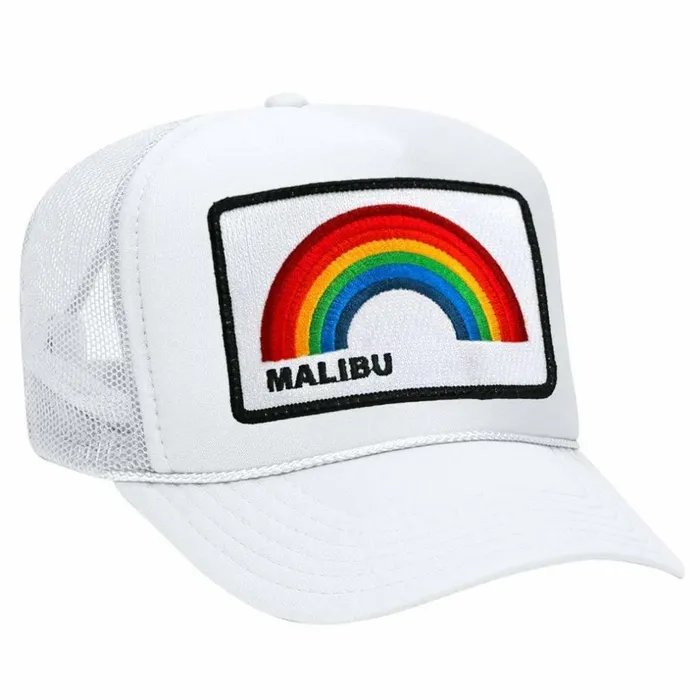 Women MALIBU RAINBOW TRUCKER HAT Aviator Nation TruckerHats Women MALIBU RAINBOW TRUCKER HAT Aviator Nation TruckerHats