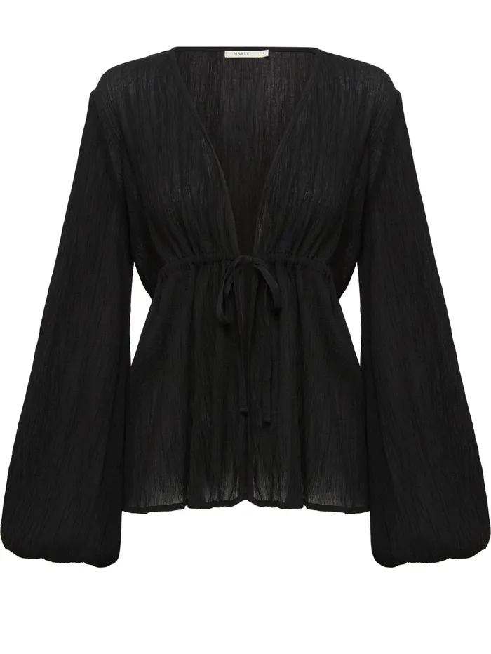 Women Marle 8211 Della Top In Black The UNDONE Tops