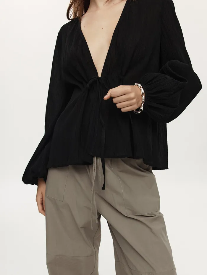 Women Marle 8211 Della Top In Black The UNDONE Tops