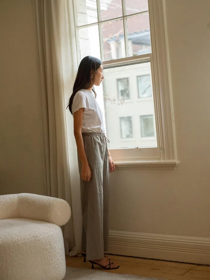 Women Marle 8211 Goldie Pant In Khaki Green Eucalyptus The UNDONE Pants