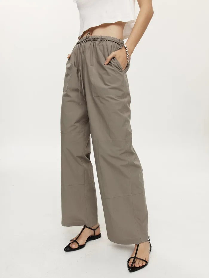 Women Marle 8211 Goldie Pant In Khaki Green Eucalyptus The UNDONE Pants