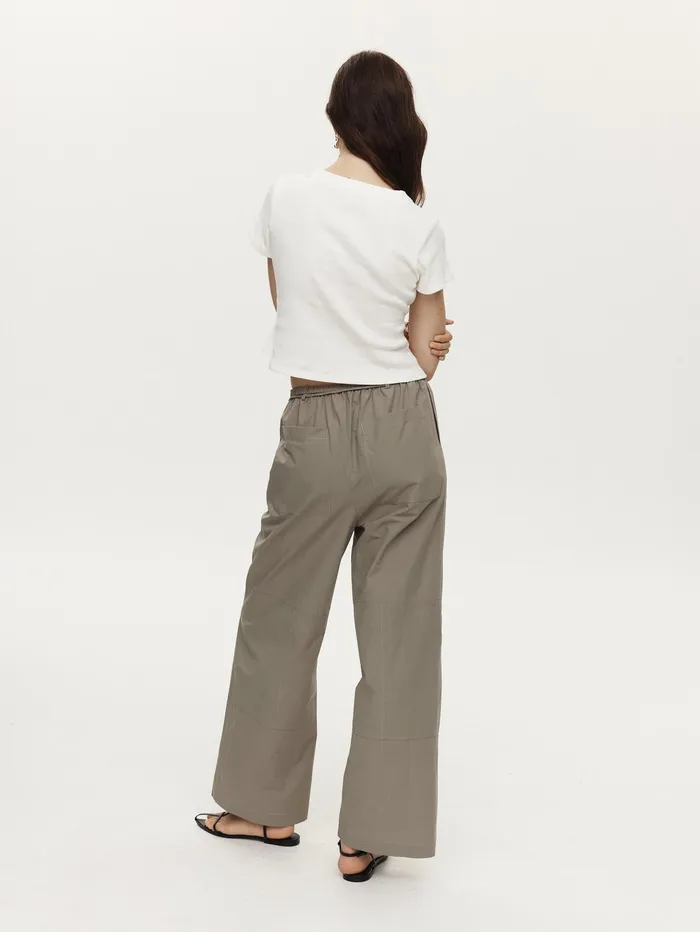 Women Marle 8211 Goldie Pant In Khaki Green Eucalyptus The UNDONE Pants