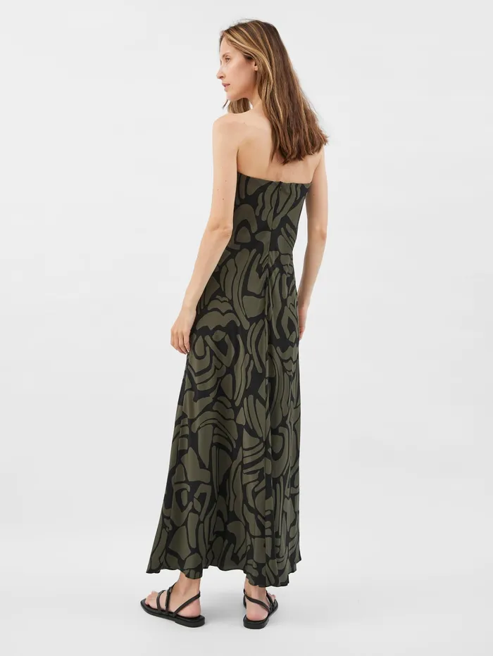 Women Matteau 8211 Bias Column Dress In Green Pebble The UNDONE Dresses