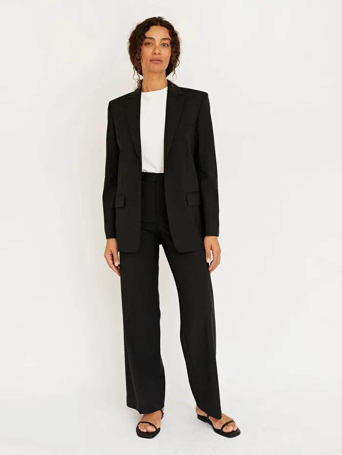 Women Matteau 8211 Black Relaxed Tailored Blazer The UNDONE Jackets