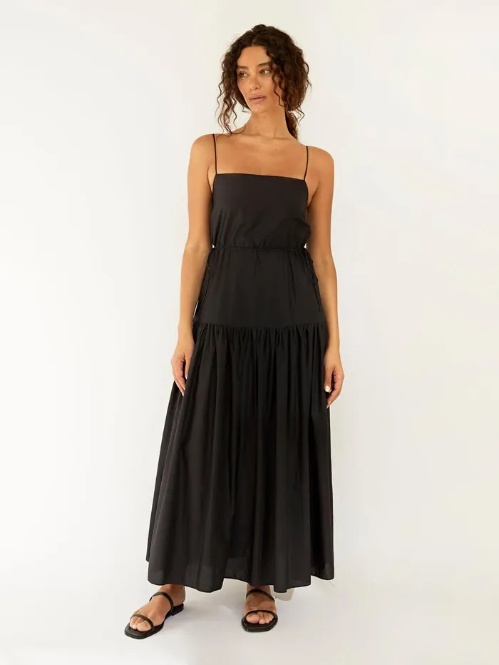 Women Matteau 8211 Drop Waist Sundress In Black The UNDONE Dresses