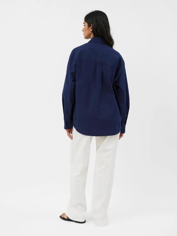 Women Matteau 8211 Relaxed Shirt In Navy The UNDONE Tops