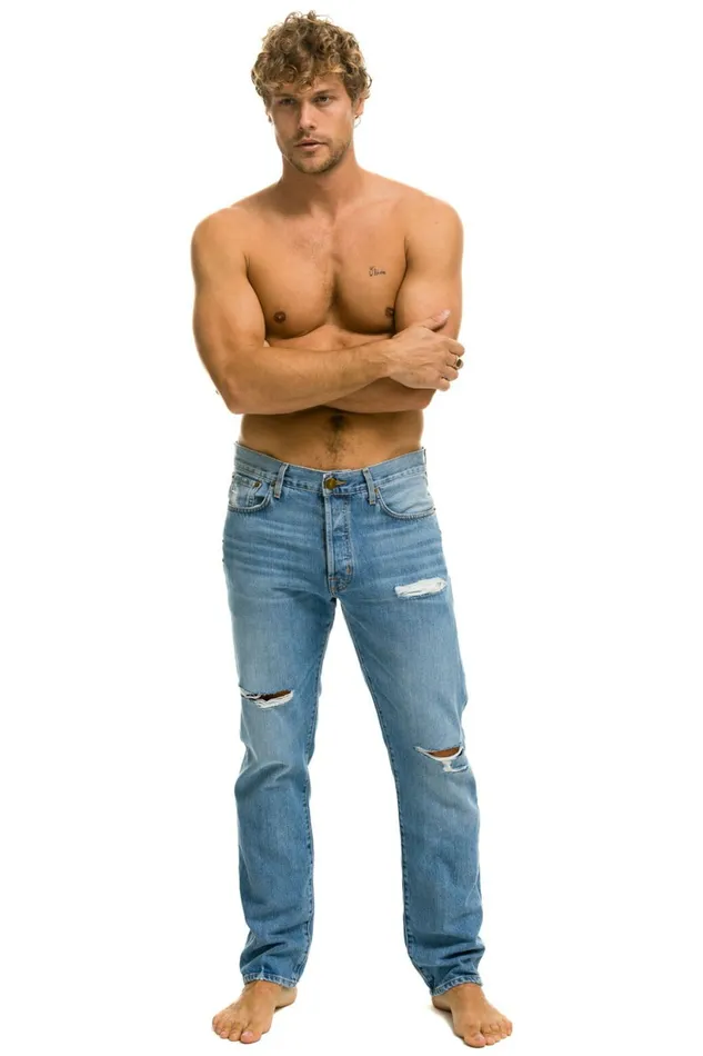 Women MEN039S CLASSIC STRAIGHT LEG DENIM JEAN 8211 SUPER LIGHT Aviator Nation Women MEN039S CLASSIC STRAIGHT LEG DENIM JEAN 8211 SUPER LIGHT Aviator Nation