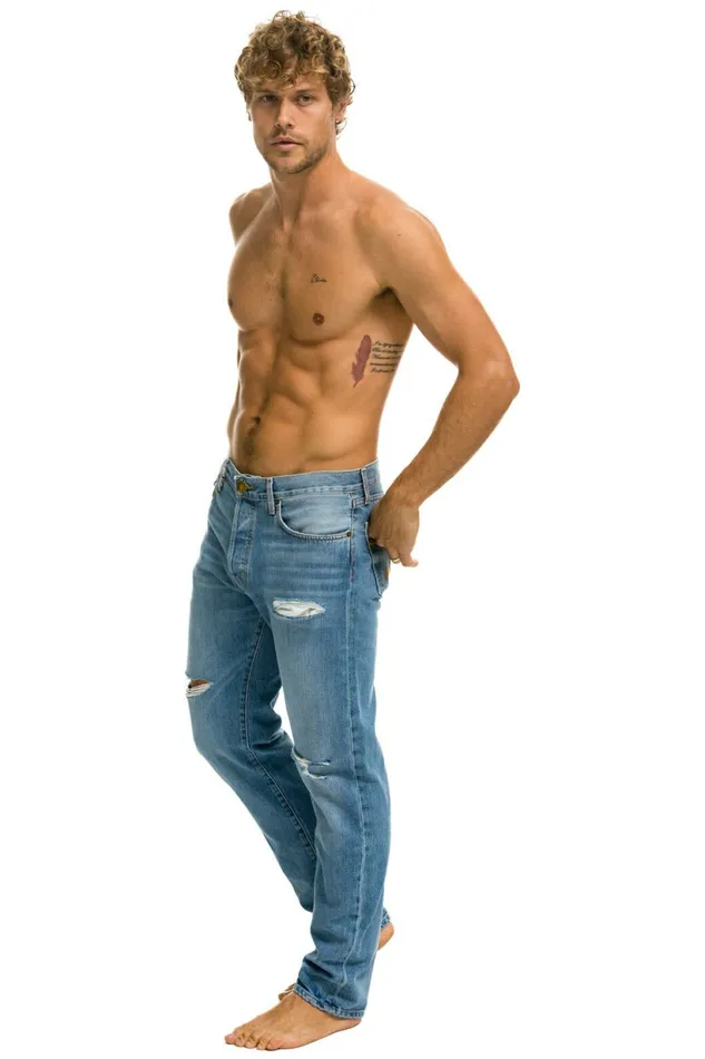 Women MEN039S CLASSIC STRAIGHT LEG DENIM JEAN 8211 SUPER LIGHT Aviator Nation Women MEN039S CLASSIC STRAIGHT LEG DENIM JEAN 8211 SUPER LIGHT Aviator Nation