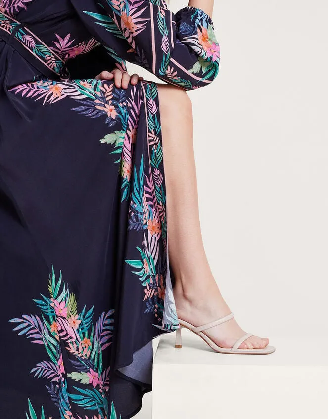 Women Mirella Palm Shirt Dress Black Monsoon Occasionwear
