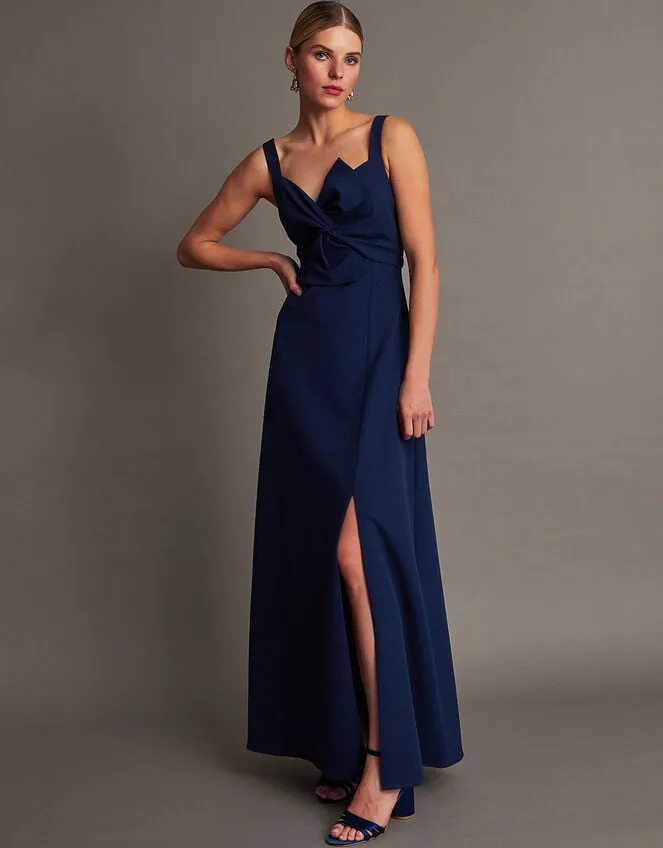 Women Molly Twist Maxi Dress Blue Monsoon Occasionwear