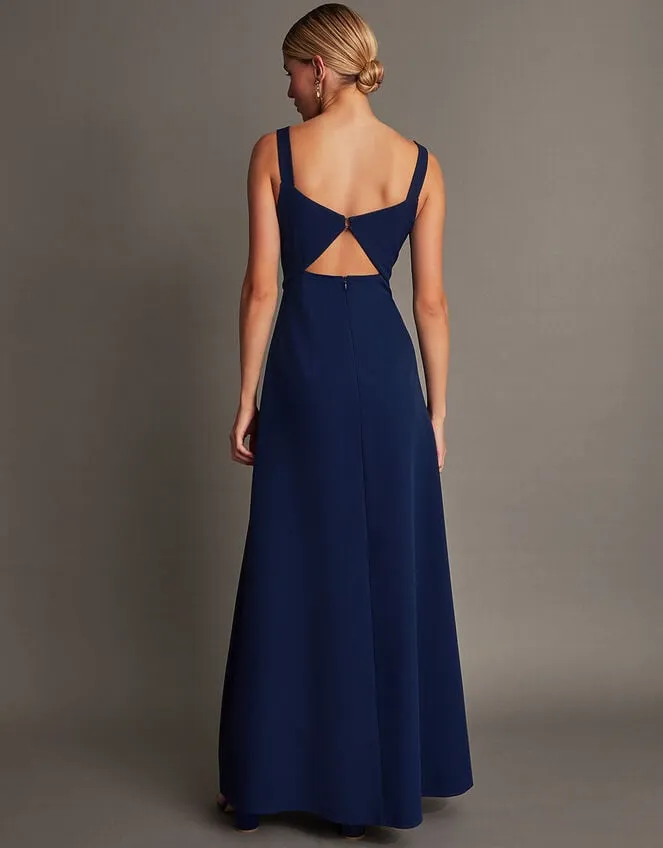 Women Molly Twist Maxi Dress Blue Monsoon Occasionwear