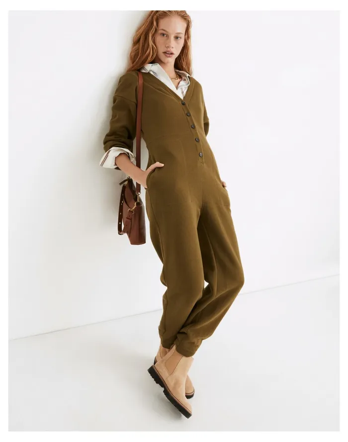 Women MWL Betterterry Coverall Jumpsuit Desert Moss Madewell MWL Athleisure Women MWL Betterterry Coverall Jumpsuit Desert Moss Madewell MWL Athleisure