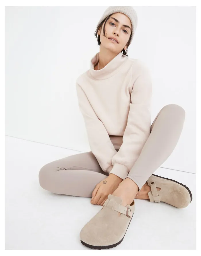 Women MWL Betterterry Relaxed Turtleneck Sweatshirt Avalon Pink Madewell MWL Athleisure Women MWL Betterterry Relaxed Turtleneck Sweatshirt Avalon Pink Madewell MWL Athleisure