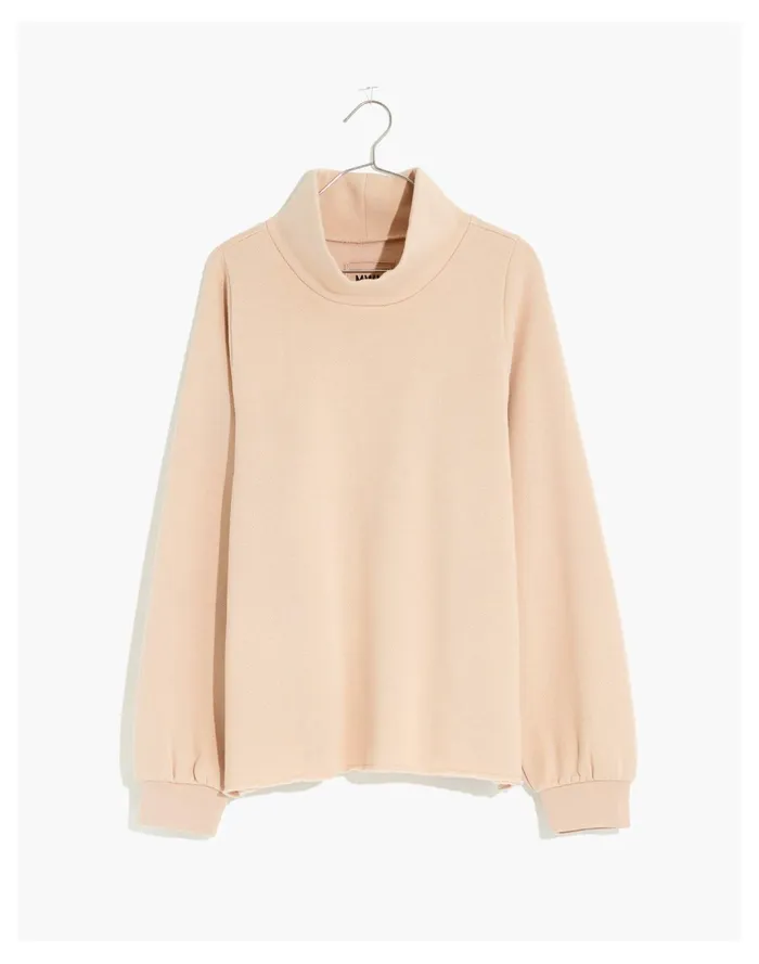 Women MWL Betterterry Relaxed Turtleneck Sweatshirt Avalon Pink Madewell MWL Athleisure Women MWL Betterterry Relaxed Turtleneck Sweatshirt Avalon Pink Madewell MWL Athleisure