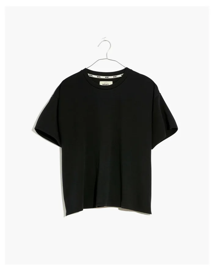 Women MWL Breeze Crewneck Boxy Tee True Black Madewell Pajamas Women MWL Breeze Crewneck Boxy Tee True Black Madewell Pajamas