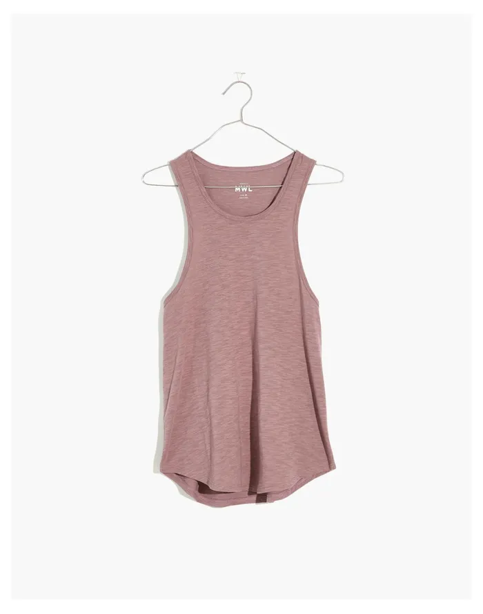 Women MWL Long Racerback Tank Fig Madewell Activewear Women MWL Long Racerback Tank Fig Madewell Activewear