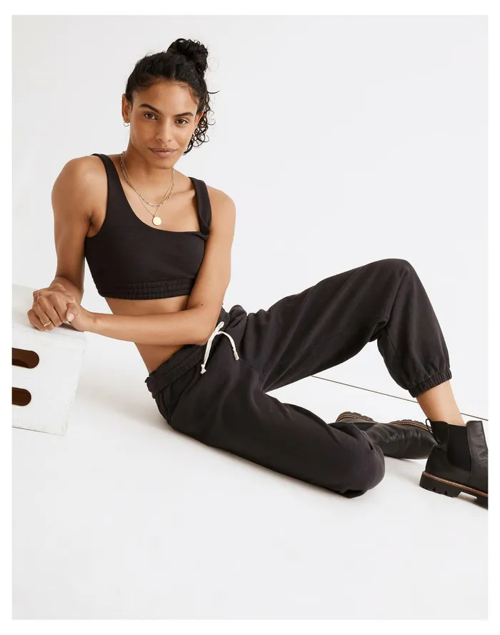 Women MWL Oversized Sweatpants Black Coal Madewell MWL Athleisure Women MWL Oversized Sweatpants Black Coal Madewell MWL Athleisure