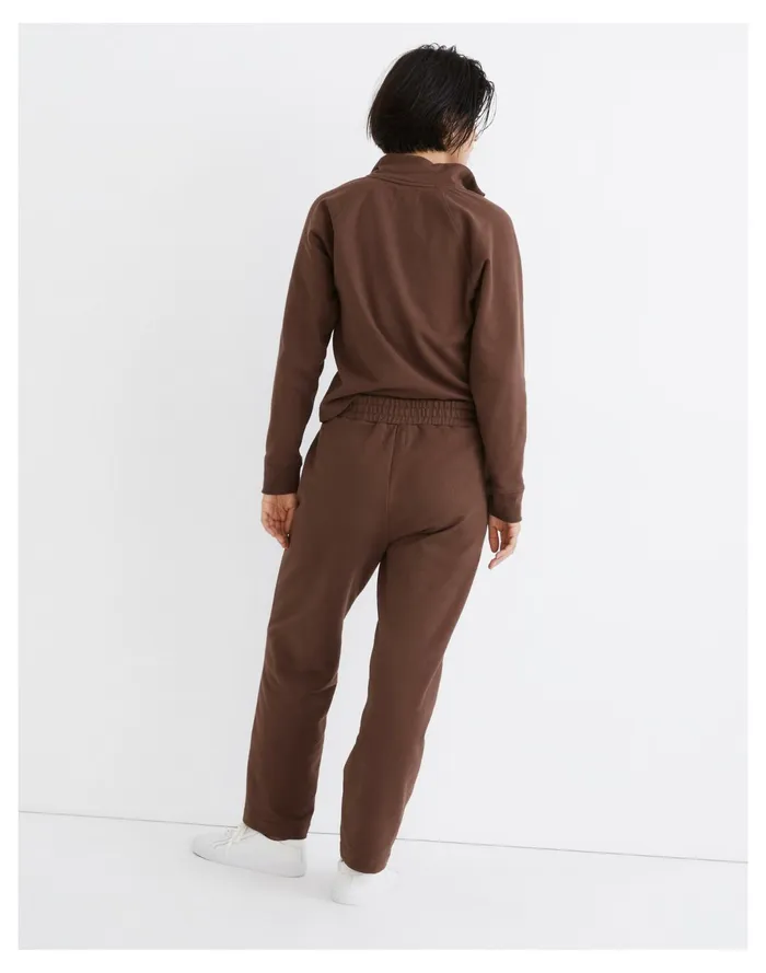 Women MWL Ribbed Seamed Sweatpants Hot Cocoa Madewell MWL Athleisure Women MWL Ribbed Seamed Sweatpants Hot Cocoa Madewell MWL Athleisure