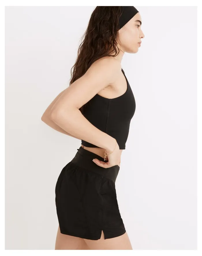 Women MWL Running Shorts True Black Madewell Activewear Women MWL Running Shorts True Black Madewell Activewear