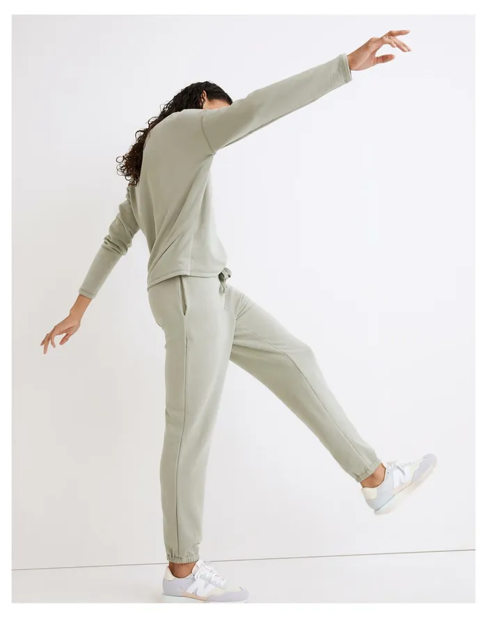Women MWL Superbrushed Easygoing Sweatpants Frosted Willow Madewell MWL Athleisure Women MWL Superbrushed Easygoing Sweatpants Frosted Willow Madewell MWL Athleisure