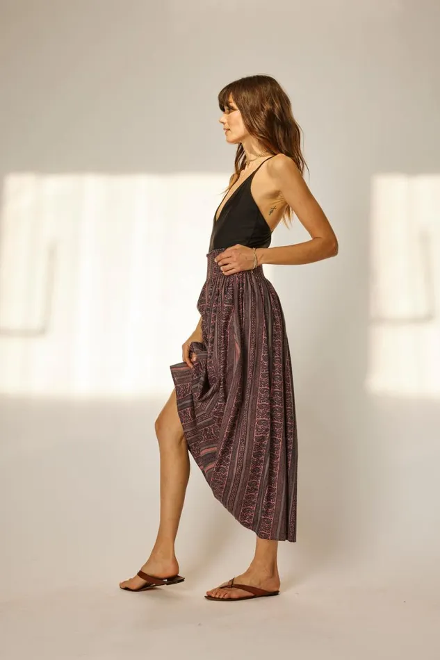 Women Natalie Martin Bottoms Bella Skirt Paisley Stripe Heather