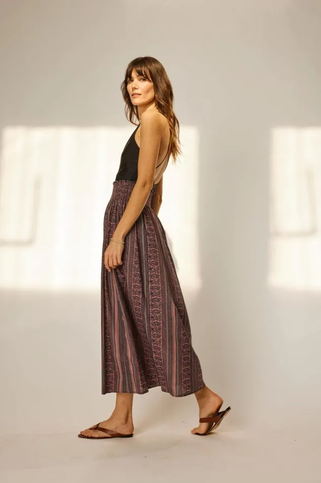 Women Natalie Martin Bottoms Bella Skirt Paisley Stripe Heather