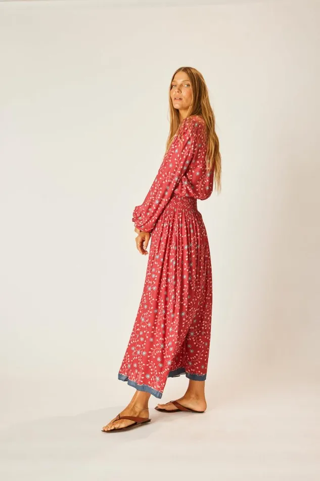 Women Natalie Martin Bottoms Bella Skirt Pinwheel Barn Red