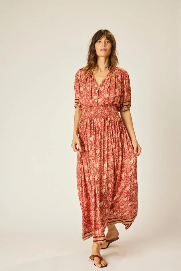 Women Natalie Martin Bottoms Bella Skirt Water Lily Terracotta