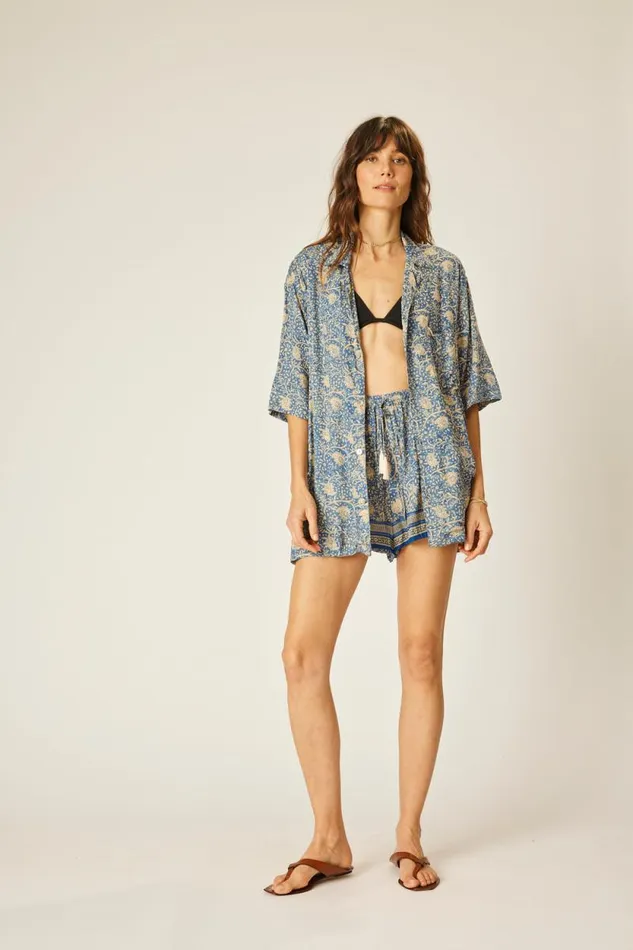Women Natalie Martin Bottoms Jasper Short Water Lily Blue