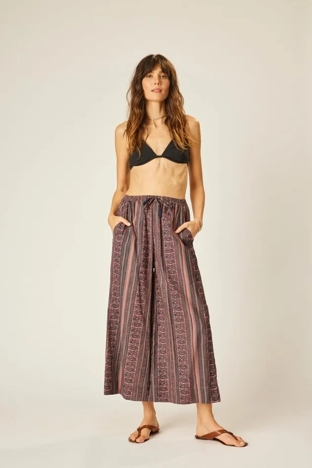 Women Natalie Martin Bottoms Lauren Pant Paisley Stripe Heather