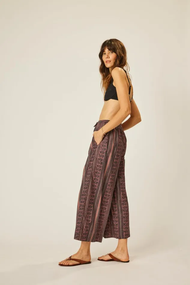 Women Natalie Martin Bottoms Lauren Pant Paisley Stripe Heather
