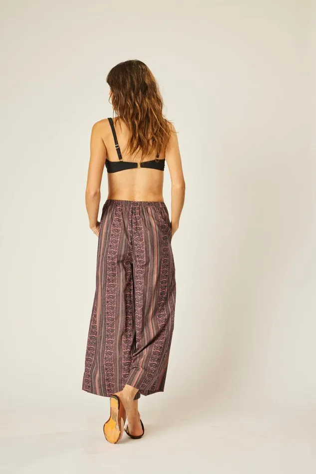 Women Natalie Martin Bottoms Lauren Pant Paisley Stripe Heather