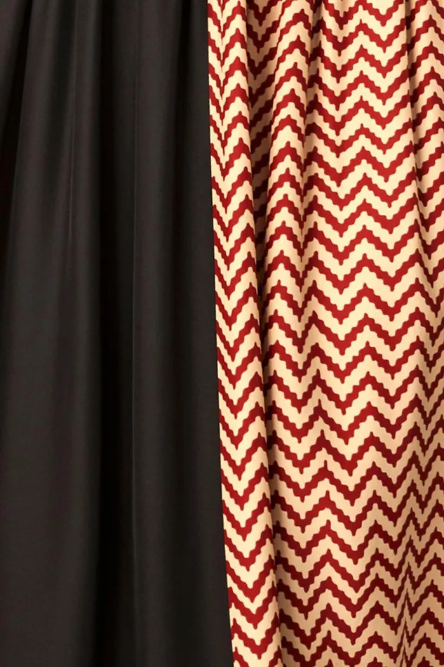 Women Natalie Martin Bottoms SarongScarf Block Zigzag Noire